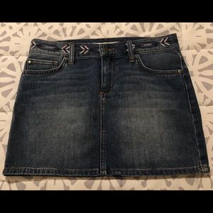 Denim mini skirt